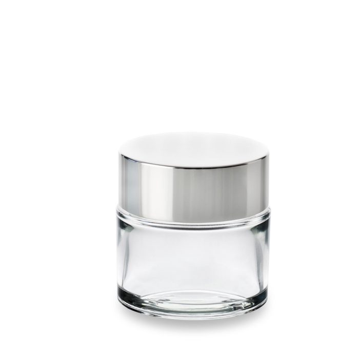 Classic 100 ml cosmetic jar with metal lid