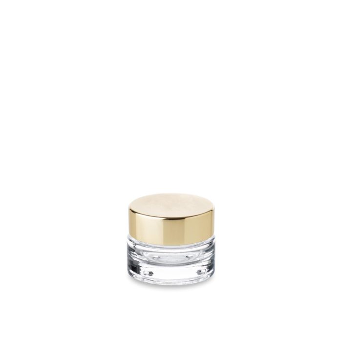15 ml jar with 40/400 pp gold lid