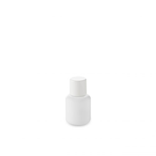 Opale 15 ml Europa 5 glass bottle with white cap: a small format packaging solution