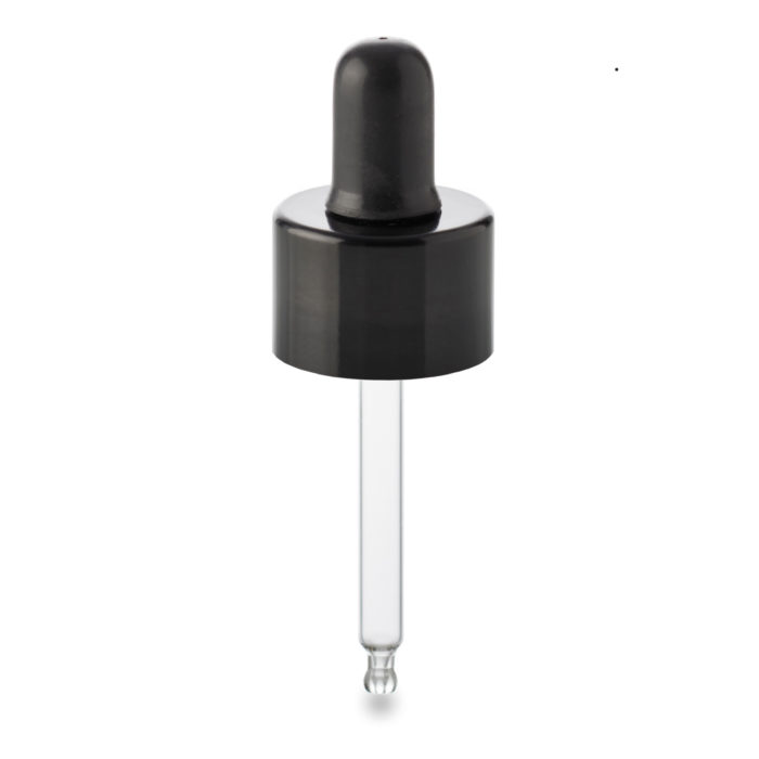 Black urea dropper with ring 24410