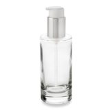 100 ml GCMI 24/410 glass PCR ring bottle and metal capped pump