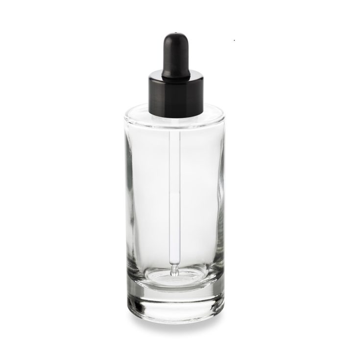Ultra accurate black dropper with 100 ml bottle GCMI 24/410 ring