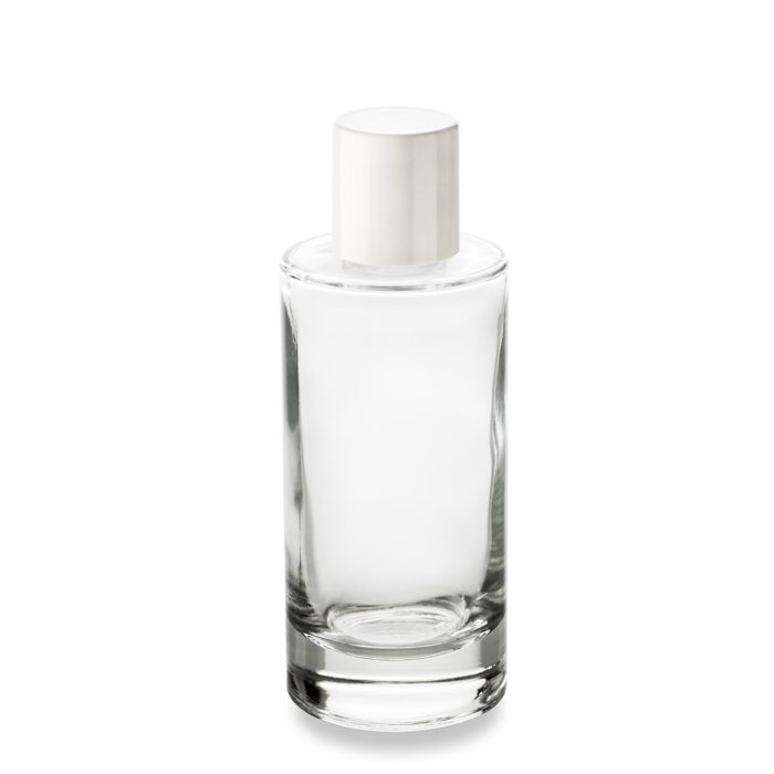 100 ml bottle with white high cap
