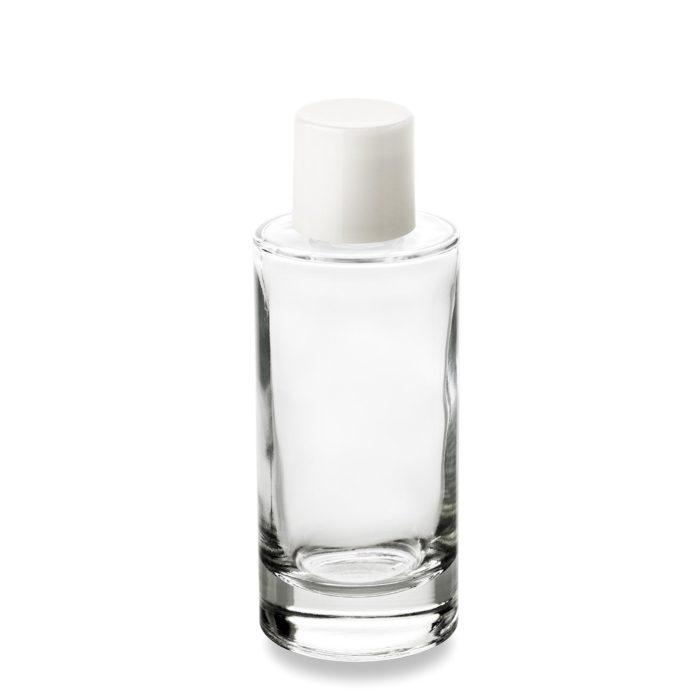100 ml bottle with white top cap