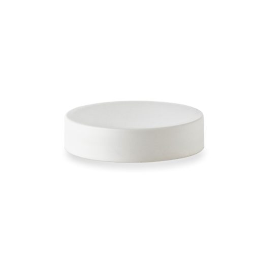 White polypropylene lid for cosmetic jar