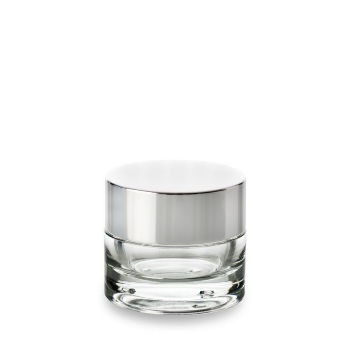 Premium cosmetic jar 50 ml with metal lid