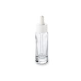 30 ml glass bottle GCMI 18/415 and its white wide neck dropper