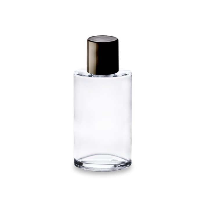 flacon cosmetique verre 100 ml et bouchon noir