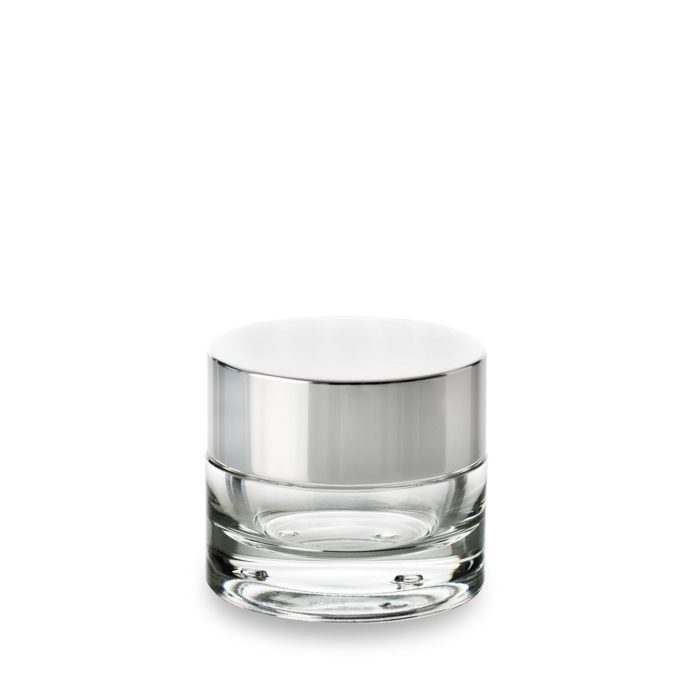 Premium cosmetic jar 50 ml ring 60/400 with metal lid
