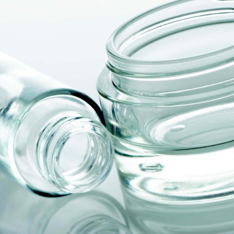 glass cosmetic jar and high quality glass cosmetic bottle