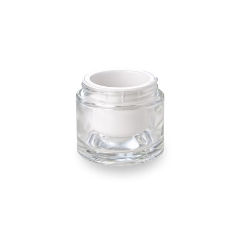 50 ml glass jar and white ecological refill