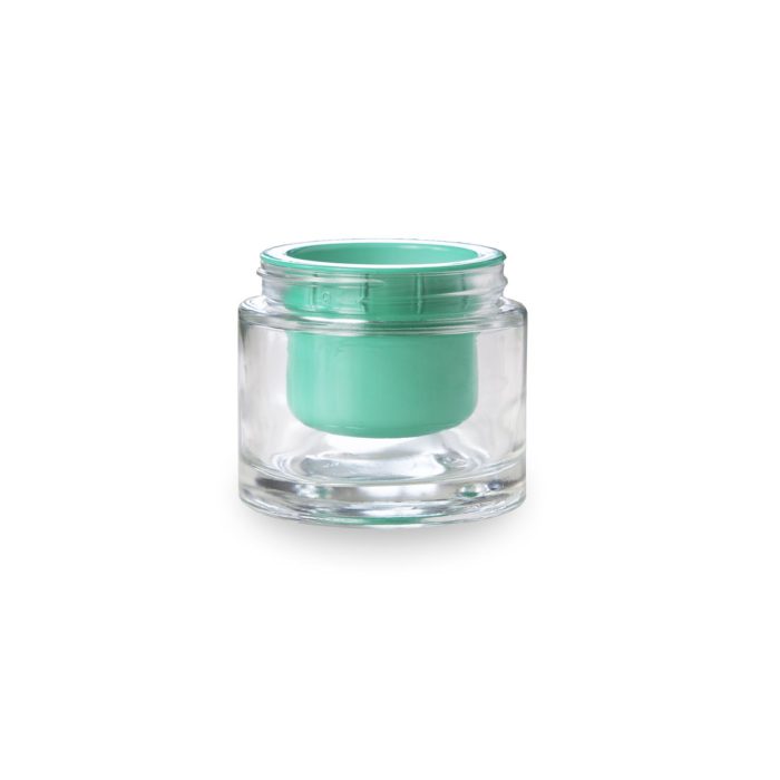 50 ml jar and green refill eco responsible