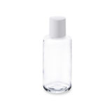 flacon verre bouchon haut blanc