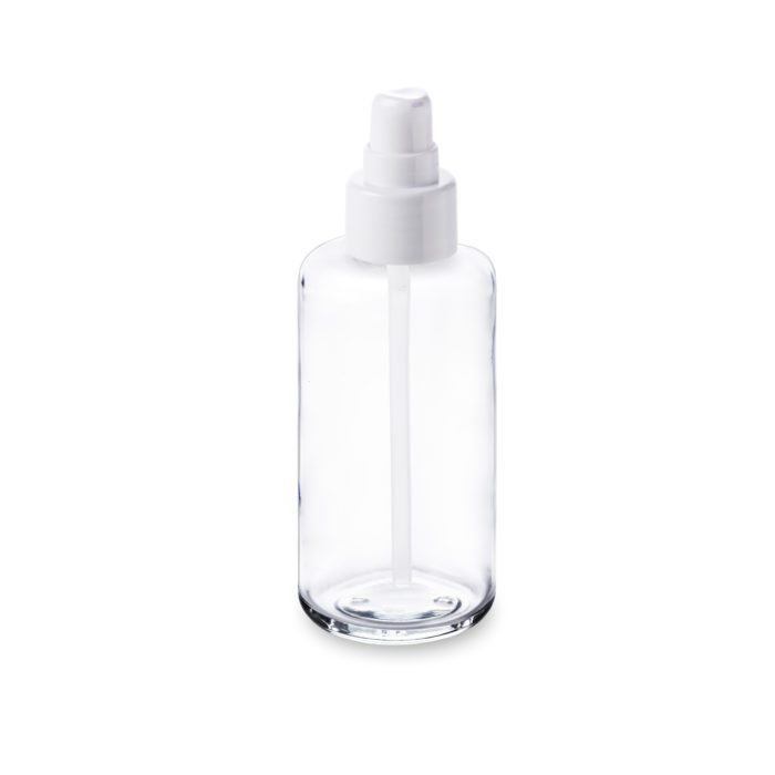 Flacon 100 ml verre pour formule cosmétique