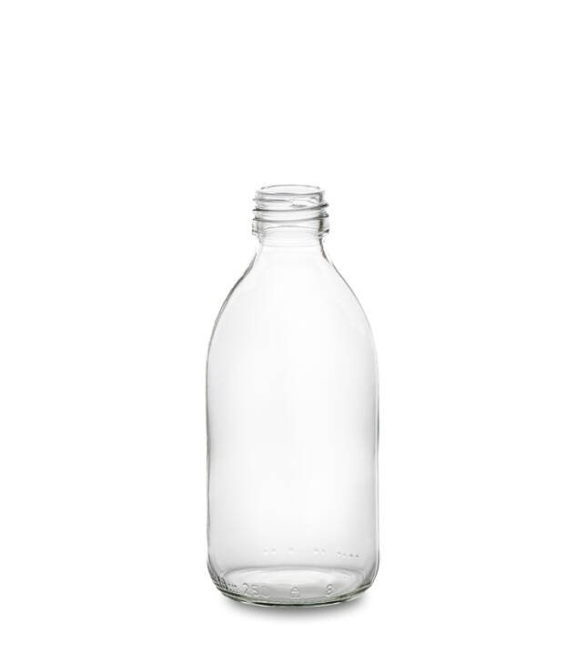 Flacon en verre 250ml pour sirop
