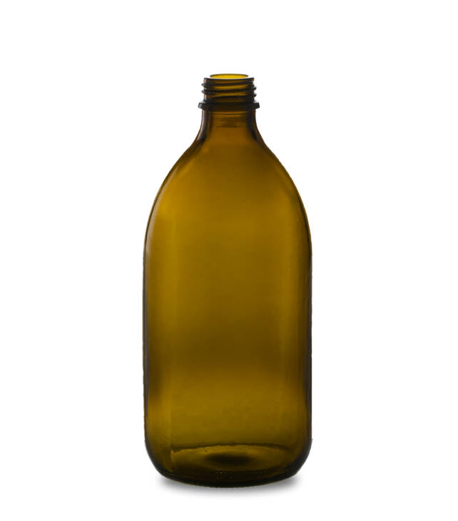 Flacon sirop 500ml en verre ambré
